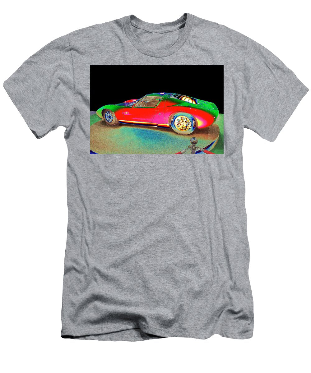 Psychedelic 1968 Lamborghini Miura P400 Peter Lloyd T-Shirt