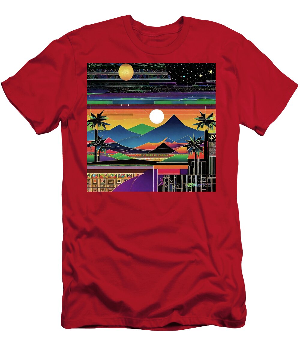 Psychedelic Apocalypse Eclipse Dreams 130 Benito Del Ray T-Shirt