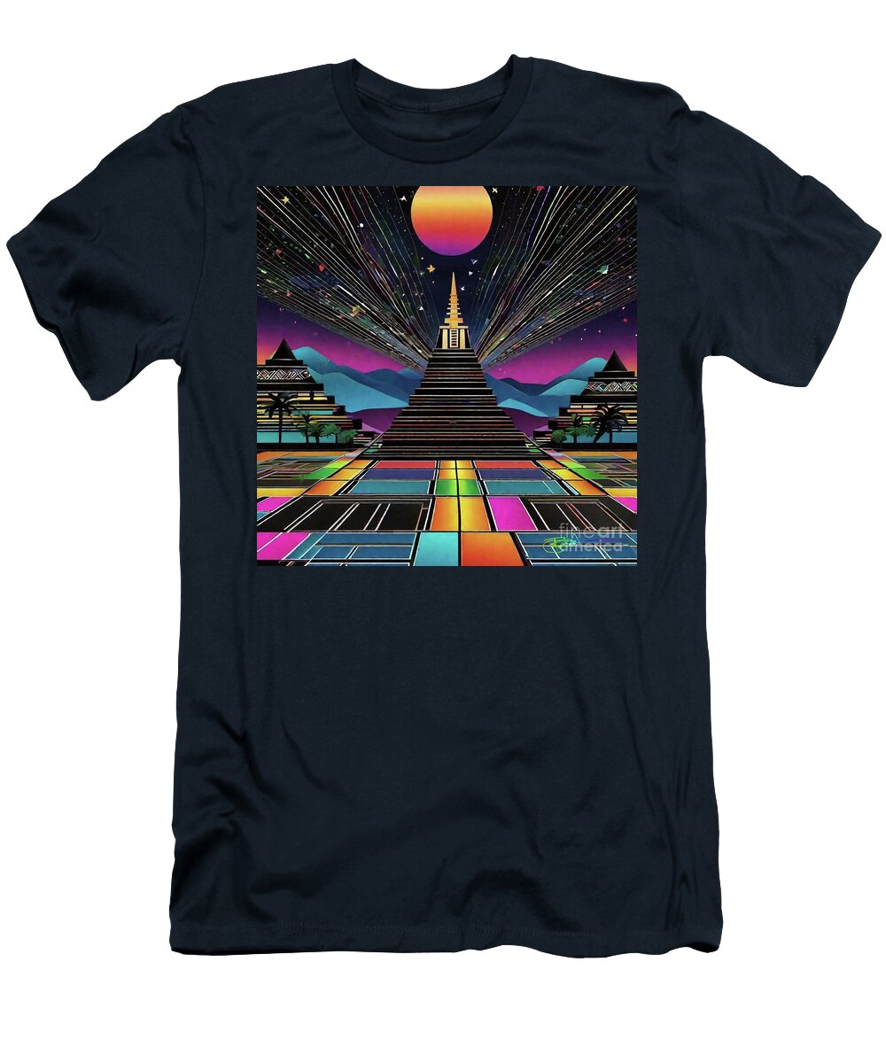 Psychedelic Apocalypse Eclipse Dreams 180 Benito Del Ray T-Shirt