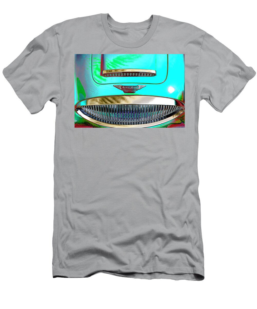 Psychedelic Radiator and Badge of an Austin Healey 3000 Mark Iii Peter Lloyd T-Shirt