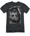 Puff Out Your Ches Black and White Enzwell T-Shirt