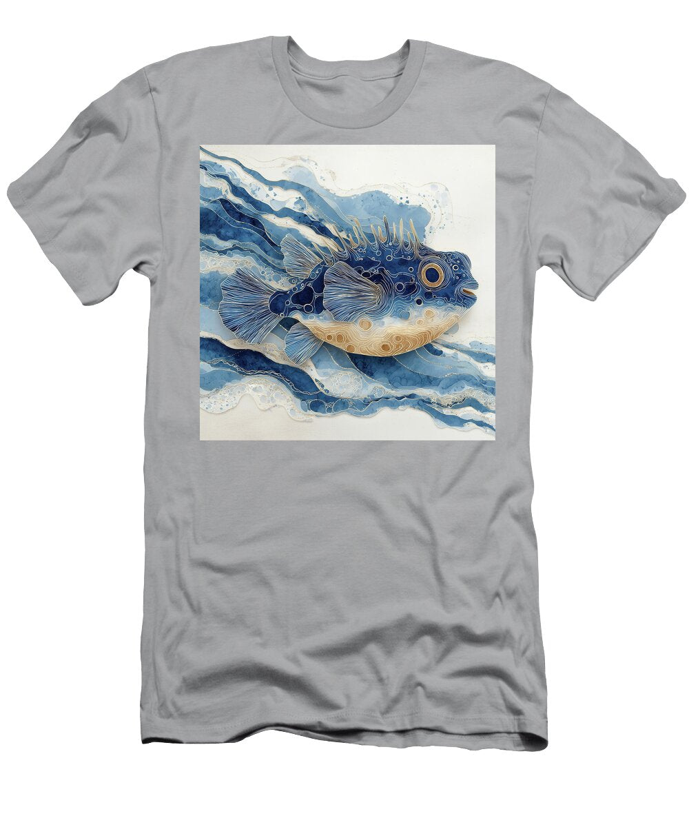 Pufferfish Drift Lisa S Baker T-Shirt