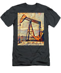 Pumpjack Oil Pump in the Fields Contemporary Art 20210719 V2 Wingsdomain Art and Photography T-Shirt