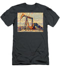Pumpjack Oil Pump in the Fields Contemporary Art 20210719 Wingsdomain Art and Photography T-Shirt