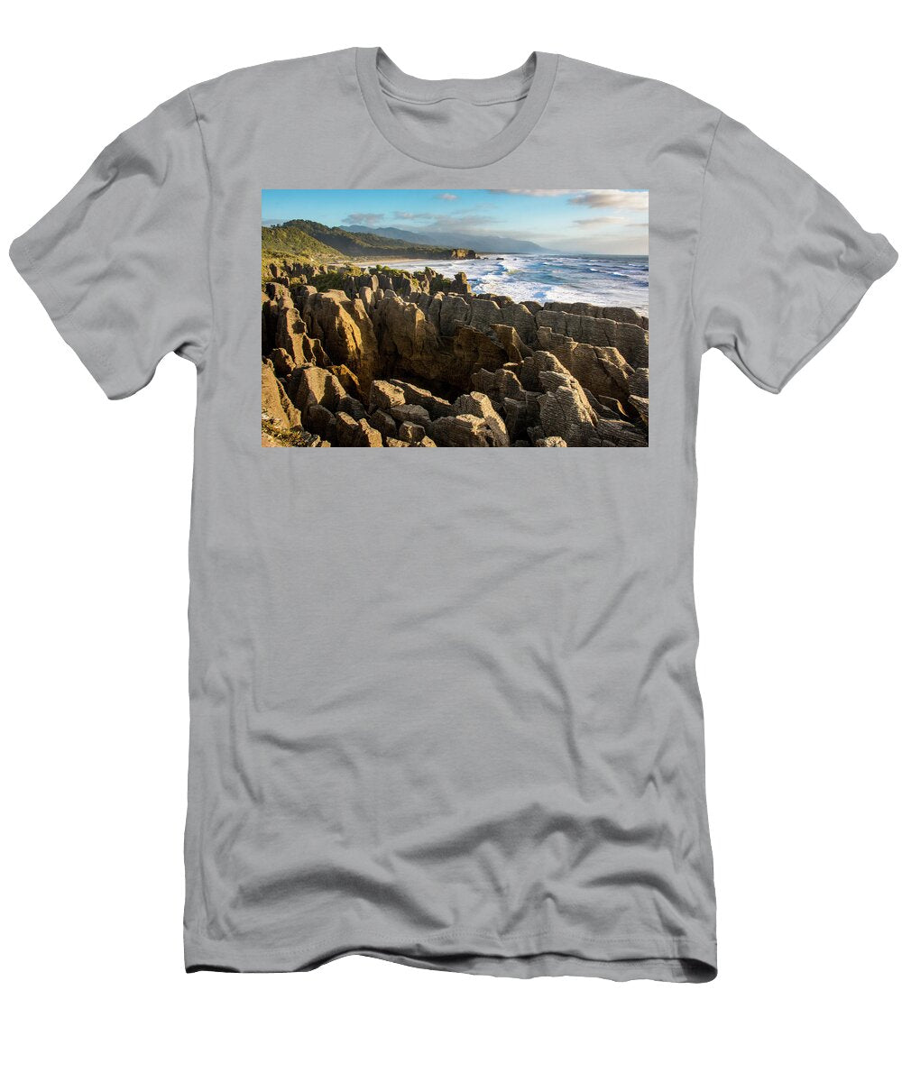 Punakaiki Pancake Rocks Lance Mosher T-Shirt