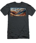 Punakaikis Skyline Pancake Rocks Stitched Mountain Landscape with Clouds Cityscape Hugo Boyle T-Shirt