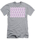 Purple and White Art Deco Chevron Arrow Pattern Pairs De 2022 Popular Color Royal Pretender De5999 Petite Pattern Minimal Graphic Designs T-Shirt