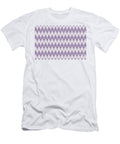 Purple and White Striped Chevron Pattern Pairs Coloro 2022 Popular Color Lavender Silk 138 48 19 Petite Pattern Minimal Graphic Designs T-Shirt