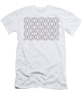 Purple and White Tessellation Line Pattern 16 Petite Pattern Minimal Graphic Designs T-Shirt