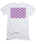 Purple and White Tessellation Line Pattern 17 Pairs De 2022 Popular Color Royal Pretender De5999 Petite Pattern Minimal Graphic Designs T-Shirt