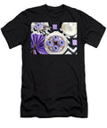Purple Black and White Theme Racing Carnival Party Table Milleflore Images T-Shirt