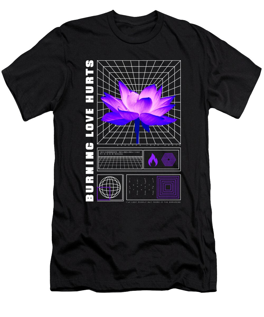 Purple Vaporwave Flower Me T-Shirt