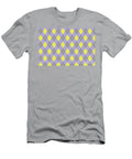 Purple Yellow Gray Argyle Pattern V6 2021 Color of the Year Color of the Year 2021 Illuminating Petite Patterns T-Shirt