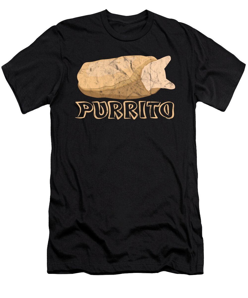 Purrito Funny Burrito Foodie Cat Kittens Owners Feline Mammal Kitty Animal Lovers Gift Thomas Larch T-Shirt