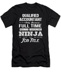 Qualified Accountant Ninja Job Gift Item Shi Hu Kang T-Shirt