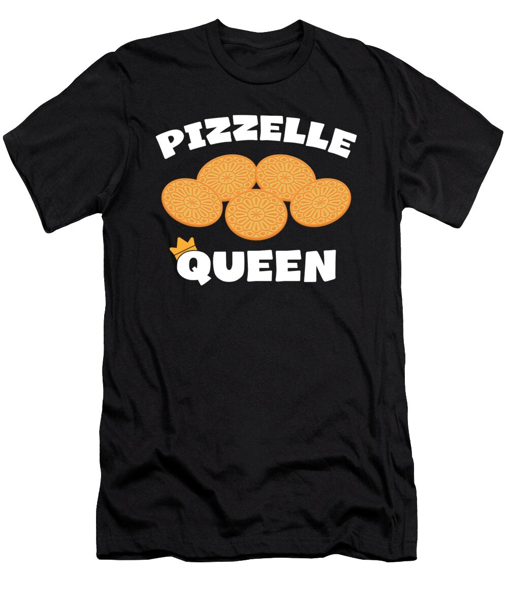 Queen Italian Food Waffles Pizelle Design Jacob Hughes T-Shirt