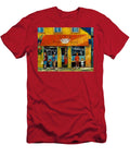 Queue At LA Banquise Poutine Restaurant Montreal Landmark Plateau Mont Royal Grace Venditti Artist Grace Venditti T-Shirt