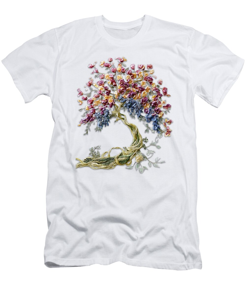 Quiet Bloom Tree Pastel Floral Nature Inspired Art Lena Owens T-Shirt
