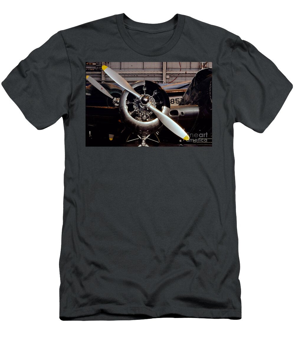 R 985 Radial Piston Engine and Prop Wernher Krutein T-Shirt