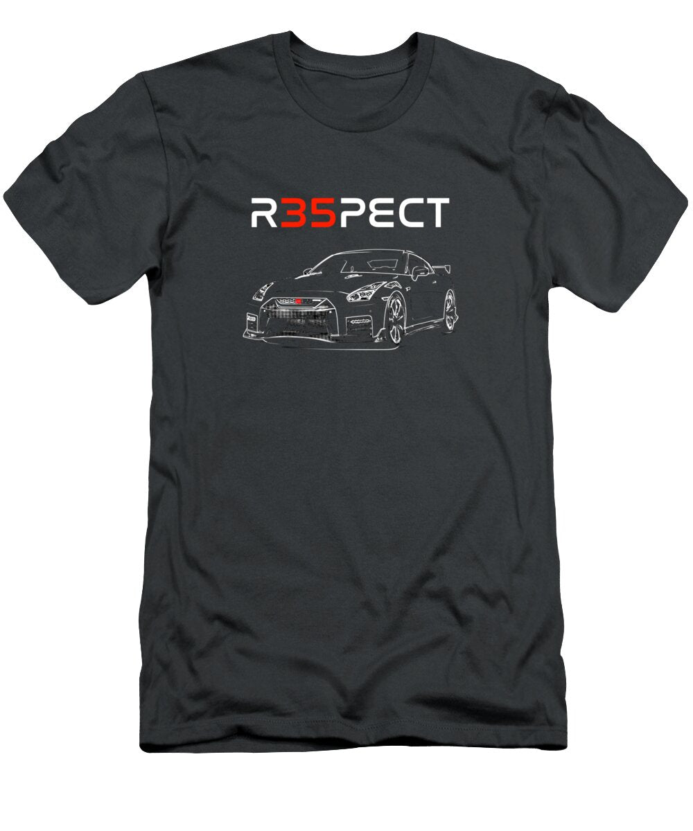 R35 Gtr Gt R Skyline Respect Jdm Tuner Drift Racing Sibainu T-Shirt