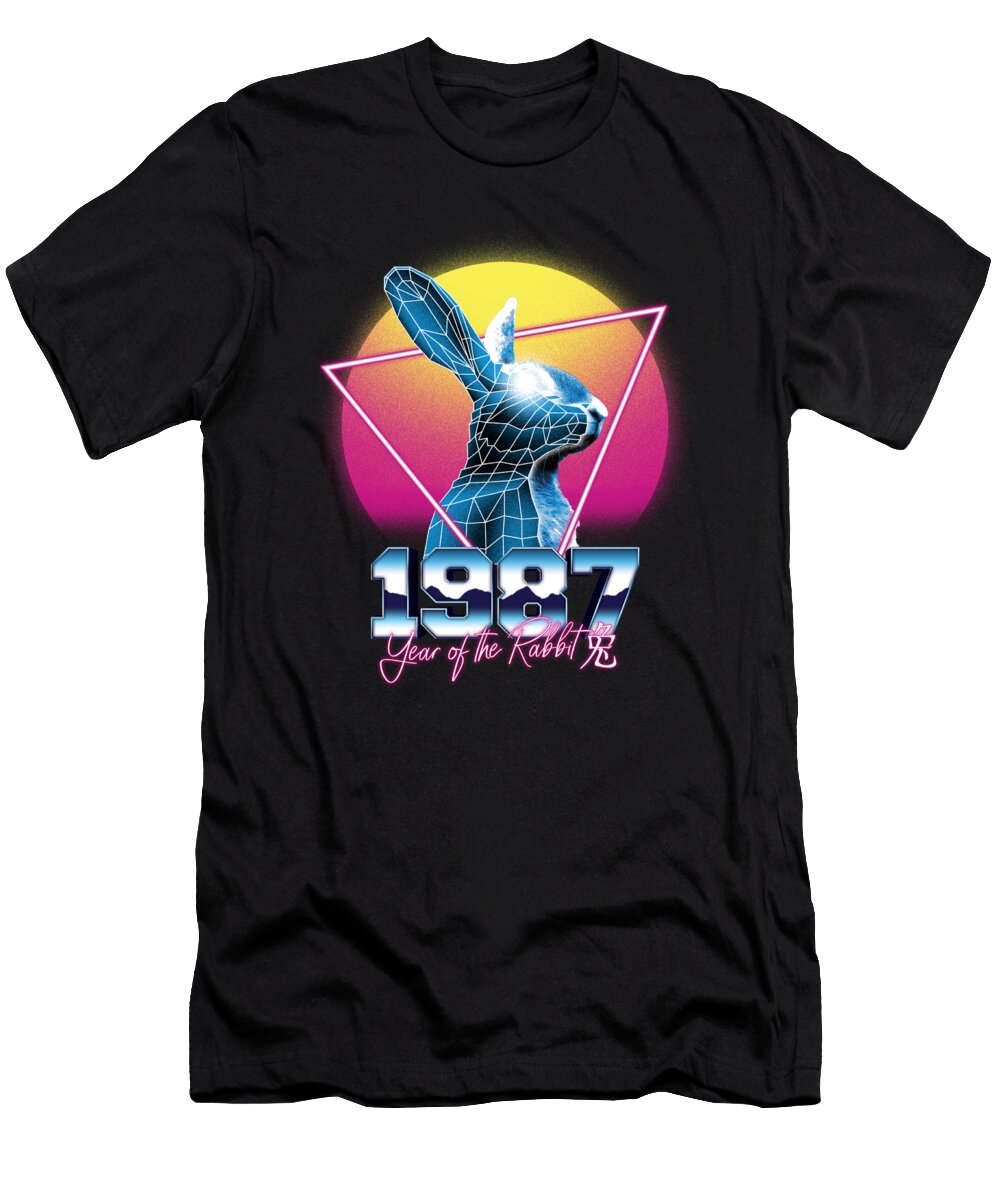 Rabbit Chinese Zodiac Vaporwave Me T-Shirt