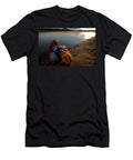 Racer Resting Along a River Bank Corey Rich T-Shirt