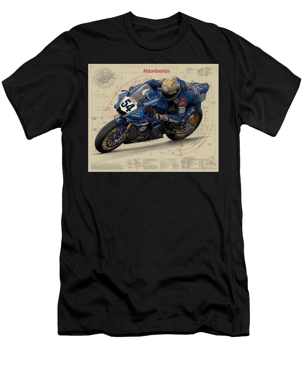 Racing 54 Yamaha Kevin Walker and Pixel Reverie T-Shirt