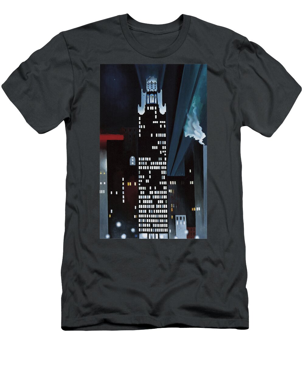 Radiator Building Night New York Georgia O Keeffe T-Shirt
