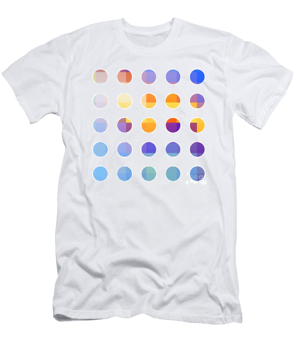 Rainbow Dots Pixel Chimp T-Shirt