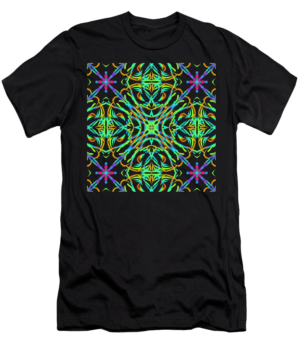 Rainbow Flow Liner Mandala Ariel Guevara T-Shirt