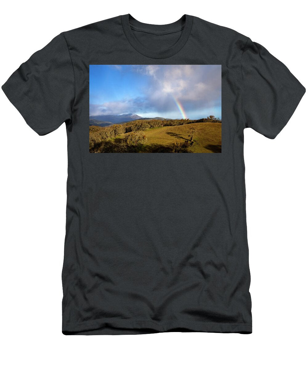 Rainbow Over Morgan Territory Rick Pisio T-Shirt
