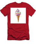 Rainbow Swirl Soft Serve Ice Cream in Waffle Cone Anderson Melba T-Shirt