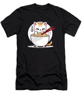 Ramen Cat Eating Noodles Design Yvonne Alfie T-Shirt