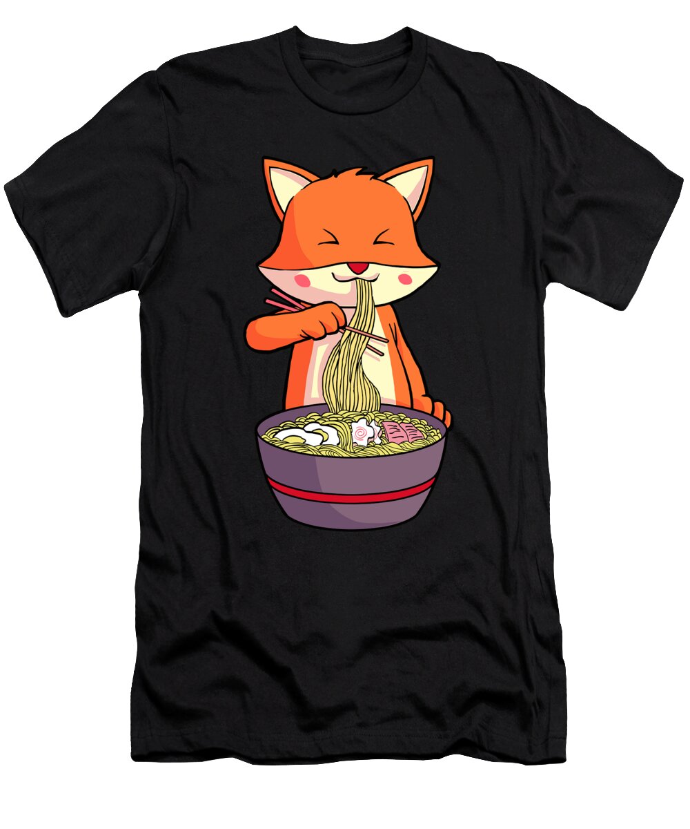 Ramen Fox Kawaii Anime Japanese Food Lover Gift 1 T-Shirt
