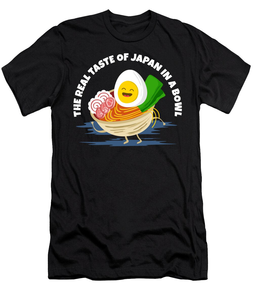 Ramen Japan Egg Narutomaki Green Onions Noodles Thursina T-Shirt