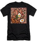 Ramen Noodle Chicken 2023 Mixed Media on Wood Board Yue Zeng T-Shirt