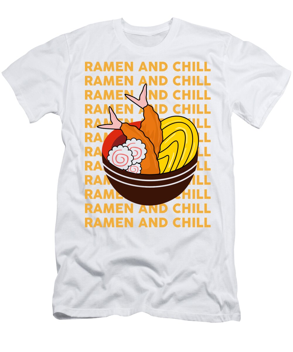 Ramen Shrimp Tempura Noodles Narutomaki Thursina T-Shirt