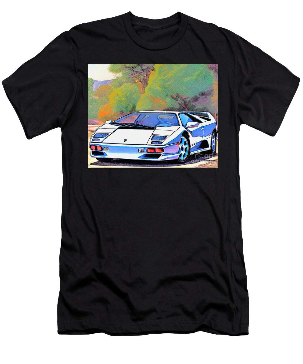Re15723 1994 Lamborghini Diablo Se30 Lisa Sandra T-Shirt