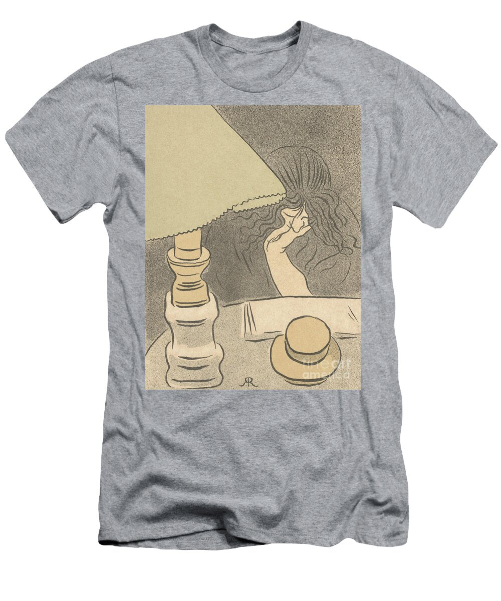 Reader with a Lamp 1895 Jozsef Rippl Ronai T-Shirt