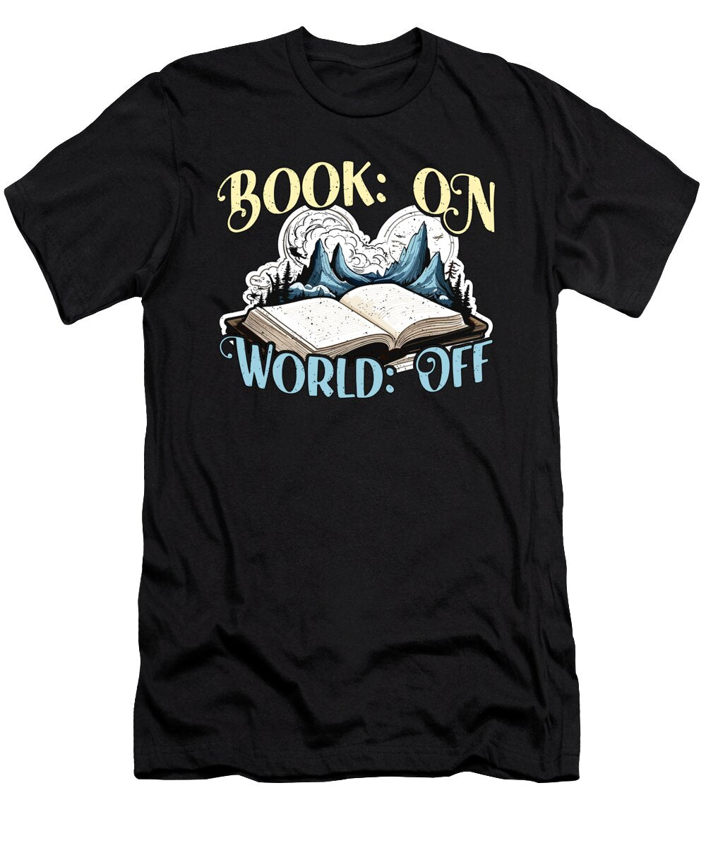 Reading Book on World Off Bookworm Reading Books Tshirtconcepts Marvin Poppe T-Shirt