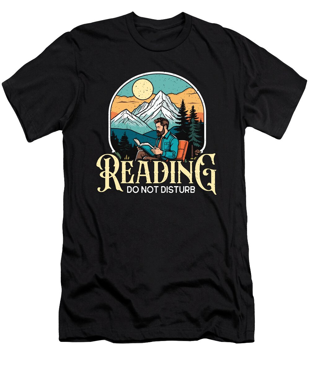 Reading Do Not Disturb Bookworm Literature Bookish Tshirtconcepts Marvin Poppe T-Shirt