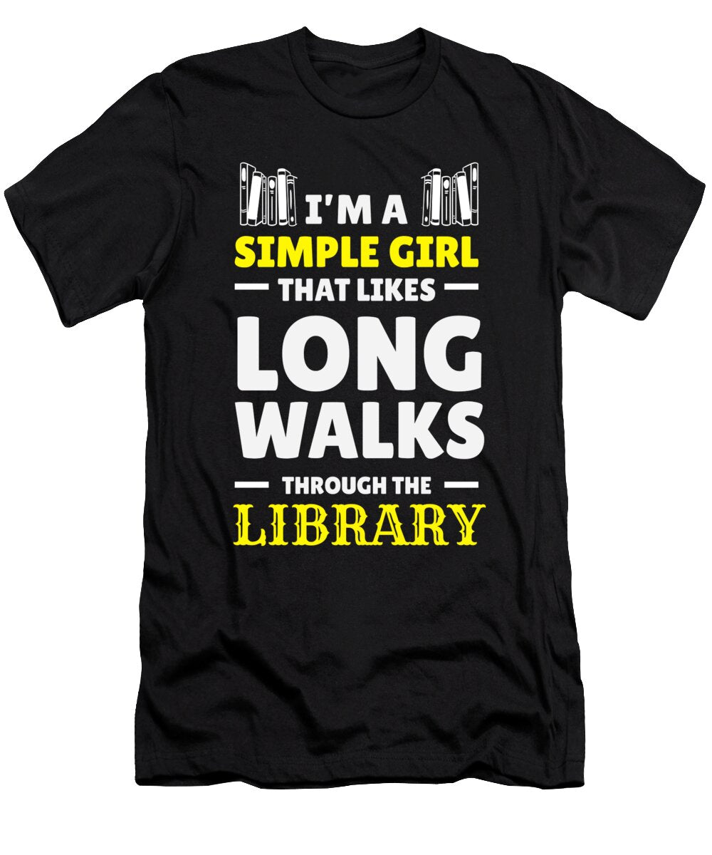 Reading Girl Read Books Literature Library Gift Teequeen2603 T-Shirt
