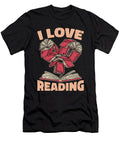 Reading I Love Reading Books Literature Reader Tshirtconcepts Marvin Poppe T-Shirt