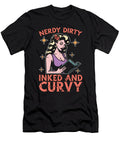 Reading Nerdy Dirty Inked and Curvy Reading Books Tshirtconcepts Marvin Poppe T-Shirt