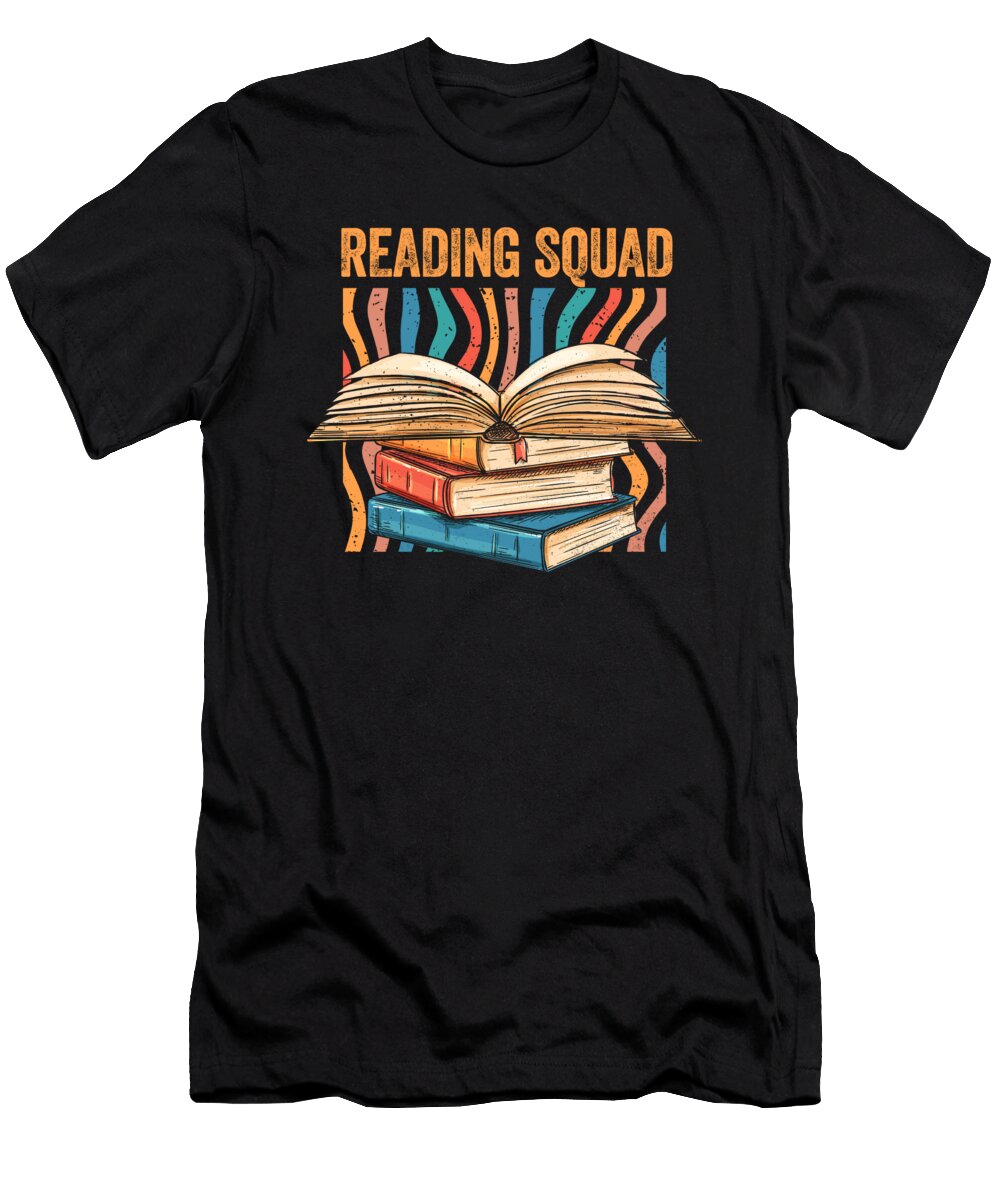 Reading Squad Book Club Member National Book Day Bookish Maximus Designs T-Shirt