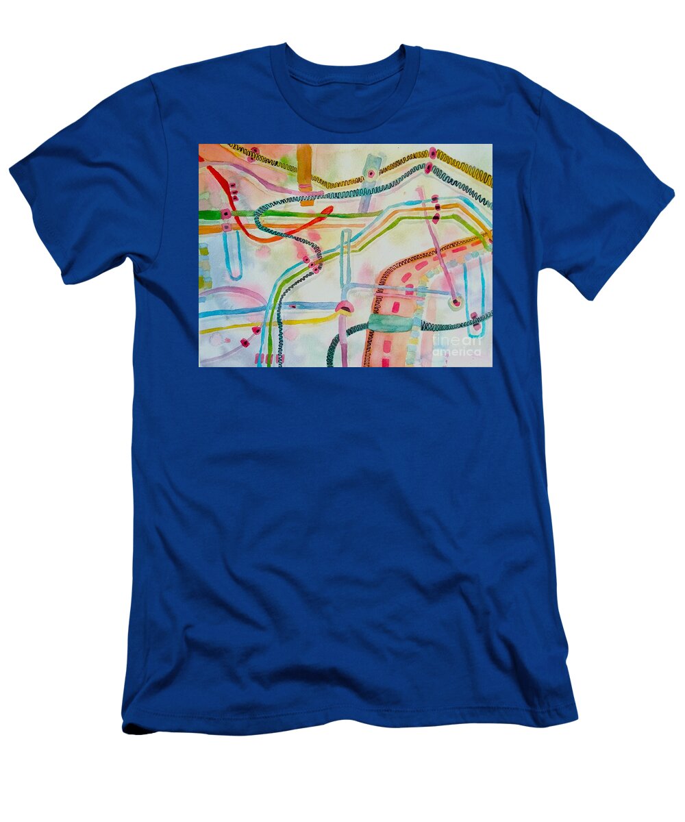 Real Axle Abstract Two L a Feldstein T-Shirt