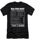Real Estate Agent Gifts Funny Nutrition Information Noirty Designs T-Shirt