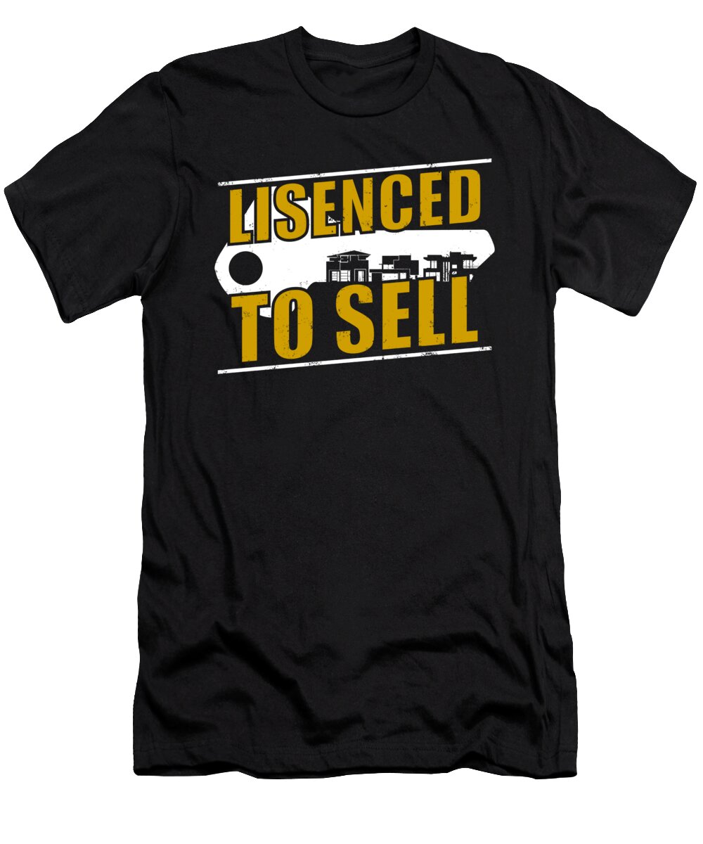 Real Estate Agent House Broker Realtor Licensed to Sell Crazy Squirrel T-Shirt