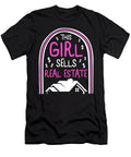 Real Estate Agent This Girl Sells Real Estate Closing Day Selling House Business Home Profession Gift Ladies Sifou Store T-Shirt