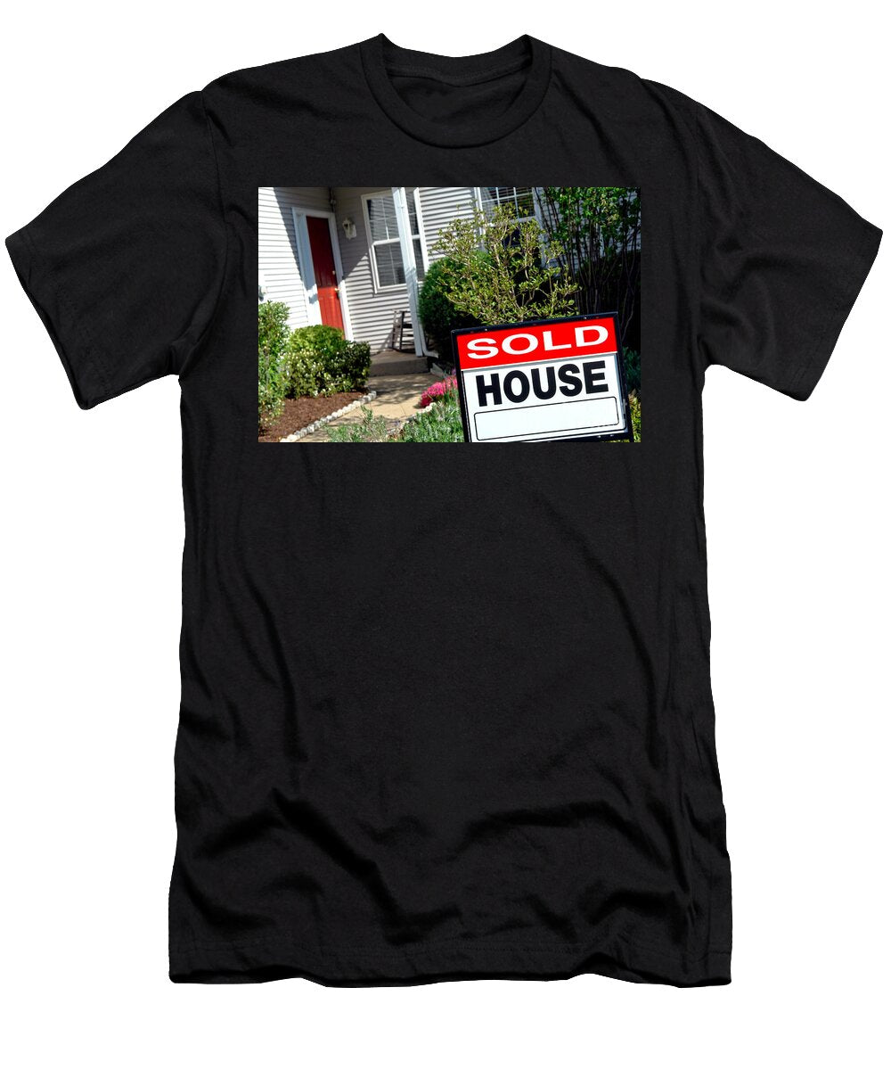Real Estate Sold House Sign and Home for Sale Olivier Le Queinec T-Shirt